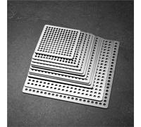 Drenaje De Suelo Desagües de Suelo con Tapa Red, Orificio desagüe Ducha Cuadrado, Filtro, recogedor pelos, tapón, herrajes Acero Inoxidable para Lavabo(8.6x8.6cm)