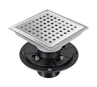 Drenaje de suelo hecho de acero inoxidable 304 con sello de agua, se adapta a tuberías de 4 y 6 pulgadas, bloquea el alcantarillado, drenaje resistente a la corrosión para varias instalaciones (4