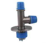 Drenaje de suelo para lavadora con conector de drenaje de alcantarillado 2 en 1 para fregadero y lavandería, gris, adaptador de salida directa de aguas residuales con válvula de vía a fondo (B)