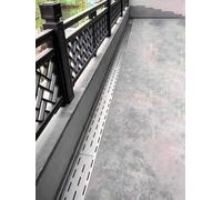 Drenaje delgado para patio, resistente al óxido e impermeable, canal de drenaje independiente para patio al aire libre, entrada, acera, hormigón y drenaje lineal de ducha