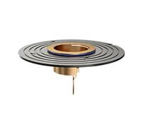 Drenaje para suelo de ducha - Tapón de goma y cobre de 3,94 pulgadas, dispositivo de sellado antiderrame, filtro de alcantarillado antiolor con de corte | Uso de baño para