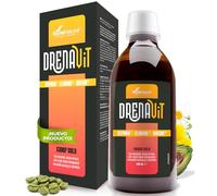 Drenante depurativo líquido - Alcachofa diente de león café verde L-carnitina manzanilla amarga - Apoya eliminación de líquidos - Fórmula detox sabor cola - Bote 500 ml - Soria Natural