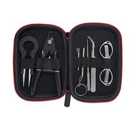 Dreneco Kit de Herramientas, Cigarrillo Electrónico DIY Kit de Herramientas(8 en 1 Kits) para RDA RBA RTA, Bobina Cortadores de Cable, Pinzas Antiestáticas, Bobina Jig cigarrillo, Pinzas de Cerámicas