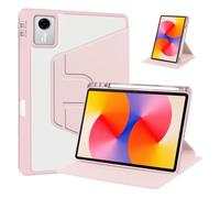 DRENGE Compatible con Lenovo Idea Tab Pro TB373FU 12.7'' 2025 Funda 360 giratoria acrílico soporte cubierta con portalápices(Pink)