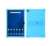 DRENGE Funda compatible con Onn 11" Core Android 16 Tablet modelo 2026, a prueba de golpes, ligera, de silicona suave, protectora ajustable con soporte Para niños(Sky-blue)