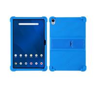 DRENGE Funda compatible con Onn 8.1" Core Android 16 Tablet modelo 2026, a prueba de golpes, ligera, de silicona suave, protectora ajustable con soporte Para niños(Blue)