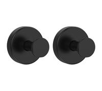 Drenky 2 Piezas Gancho Ventosa Acero Inoxidable 304 Ganchos Con Ventosa Para Colgar Ganchos De Succion Sin Taladro Toallero Ventosa Reutilizable Ventosas Con Gancho, Toalleros De Gancho, Negro