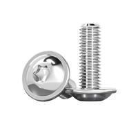 Drenky 20 Piezas M5x20mm Tornillos Torx, Tornillo De Cabeza Alomada Con Brida ISO 7380-2 Tornillos Con Brida Acero Inoxidable Tornillos Roscados Tornillos Con Arandela, Totalmente Roscados