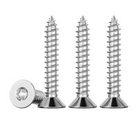 Drenky 50 Piezas M5 X 25 Tornillos Para Madera Torx Acero Inoxidable 304 Tornillos Inox Autorroscantes Cabeza Plana Rosca Completa Universales Roscachapas, TX25