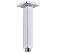Drenky Brazo de Ducha Pared,Brazo Ducha 20 cm Cuadrado Extensión de Brazo de Ducha de Acero Inoxidable A2 V2A Brazo Ducha Pour Alcachofas Fijas,Acabado Cromado