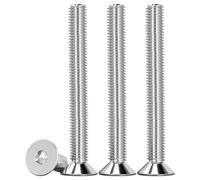 Drenky Tornillo Avellanado, Tornillos Avellanados con Hexágono Interior Acero Inoxidable A2 V2A Tornillos de Cabeza Avellanada Norma DIN 7991 / ISO 10642, Rosca Completa, M6 X 50 mm, 25 Piezas