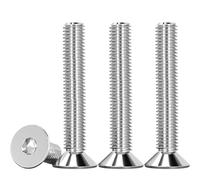 Drenky Tornillo Avellanado, Tornillos Avellanados con Hexágono Interior Acero Inoxidable A2 V2A Tornillos de Cabeza Avellanada Norma DIN 7991 / ISO 10642, Rosca Completa, M6 X 35 mm, 25 Piezas