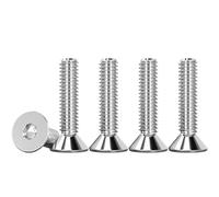 Drenky Tornillos de Cabeza Avellanada M4 X 20 mm, 50 Piezas Tornillo Avellanado Norma DIN 7991 / ISO 10642 Tornillo Allen Avellanado Acero Inoxidable A2 V2A, Rosca Completa