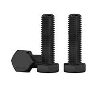 Drenky Tornillos Hexagonales M8 X 30mm 10 Piezas Acero Inoxidable A2 V2A Roscado Completo Tornillo De Cabeza Hexagonal EstáNdar DIN 933 - Para ConstruccióN MetáLica, Automotriz, Maquinaria, Negro