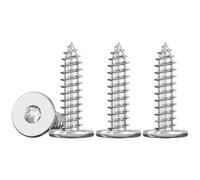 Drenky Tornillos M5 para Madera Torx En Acero Inox A2 V2A Tornillo Roscachapas de Cabeza Plana 50 Piezas M5x20mm Tornillos Para FijacióN En Madera Y Proyectos DIY