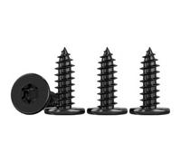 Drenky Tornillos Torx Negro M5 Tornillo Autotaladrante de Cabeza Plana 50 Piezas M5x12mm, Tornillos Roscachapas En Acero Inox V2A Para FijacióN En Madera Y Proyectos DIY