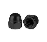 Drenky Tuercas De Sombrerete M4, 10 Piezas Tuercas Ciegas Hexagonales Acero Inoxidable DIN 1587 Tuerca Sombrerete Negro Tuercas Bellota Para Tornillos Pernos Roscados Varillas Roscadas