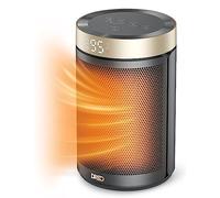 Dreo - Calefacción portátil de la habitación con termostato, temporizador, modo ecológico y ventilador, calor rápido de seguridad PTC con 1500 W para uso en interiores