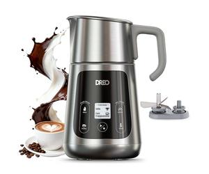 DREO Espumador de Leche Todo en Uno, Creador de Espuma Automático para Microespuma de Nivel de Arte en Latte y Café Caliente/Frío, Calentador de Leche Eléctrico de 27oz/800ml con más de 30 Bebidas