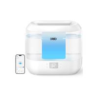 DREO Humidificador inteligente 4L, niebla fría silenciosa 28 dB, sensor de humedad, pantalla LED, difusor de aceites, 36 h autonomía, llenado superior, control app y voz