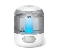 Dreo Humidificador para dormitorio con sensor, humidificadores ultrasónicos de niebla fría silenciosa de 26 dB para el hogar, boquilla de 360°, tiempo de funcionamiento de 30 horas, indicador de luz