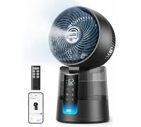 Dreo TurboCool Ventilador 516S, ventilador mesa oscilación 150° + 30°, enfriador evaporativo 7,9 m/s, niebla ultrafina, silencioso 20 dB, 6 velocidades, 2 modos, control app + mando.