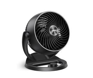 Dreo Ventilador de mesa silencioso 28 dB, diámetro 18 cm, 3 velocidades, inclinación ajustable a 120°, pequeños ventiladores silenciosos, portátil para dormitorio y oficina, modelo Fox One, negro