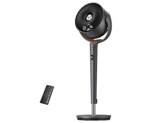 Dreo ventilador de pie muy silencioso con control remoto, ventilador grande 20 dB con motor CC, oscilación 120°, 3 modos, altura ajustable 94-107 cm, ventilador de suelo TurboPoly™ 512