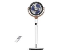 DREO ventilador de pie silencioso 20 dB con oscilación omnidireccional 120°+120°, alcance del viento 26 m, caudal de aire 1615 m³/h, circulador Turbo, altura ajustable 94-107cm, 3 modos, 8 velocidades