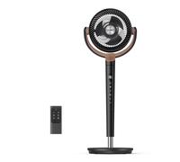 DREO ventilador de pie silencioso 20 dB con oscilación omnidireccional 120°+120°, alcance del viento 26 m, caudal de aire 1615 m³/h, circulador Turbo, altura ajustable 94-107cm, 3 modos, 8 velocidades