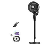 Dreo Ventilador de Pie Silencioso para Dormitorio [Mejorado], Flujo de Aire 27m, 20dB, Oscilación 90°, Motor DC, 8 Velocidades, 3 Modos, Altura 96-106 cm, Temporizador 8H, Inclinación 105°