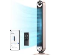 Dreo Ventilador de torre 25 dB Quiet Smart, 106cm de altura 4 modos 9 velocidades Max 7.9m/s 12H Timer Ventilador oscilante de 90° con control remoto Control por voz Enfriamiento, Cruiser Pro T2S