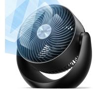 Dreo - Ventilador para recámara, circulador de aire de mesa para toda la habitación, 11 pulgadas, flujo de aire fuerte de 40 pies, inclinación ajustable de 120°, 28db de bajo ruido, silencioso, 3