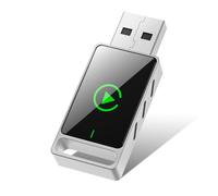 Drepint Mini Adaptador Carplay Inalambrico y Android Auto,2 en 1convierte con Cable a inalámbrico Plug & Play Diseño de Ojo de Cerradura Compatible con iOS 10 10+/Android 11+ (Coches 2016+)