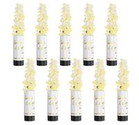 DRERIO 10 cañones de confeti blanco, EUBF265