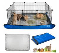 DRERIO 150 x 100 cm impermeable de PVC para jaula de guinea, accesorios para jaulas, cuevas y lugares para dormir para animales pequeños, conejeras, conejera