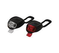Dresco Batterien Beleuchtungsset Silikon Schwarz Set de iluminación LED a Pilas de Silicona, Color Negro, Unisex Adulto, 3 x 9 x 14 cm