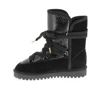 dresco Mujer Chaley Zapatos Ciudad Botas de Nieve, Negro Brillante, 38 EU, negro brillante, 38 EU