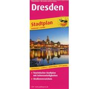 Dresden, city map 1:16,000: Touristischer Stadtplan mit Sehenswürdigkeiten und Straßenverzeichnis