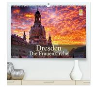 Dresden - Die Frauenkirche (hochwertiger Premium Wandkalender 2026 DIN A2 quer), Kunstdruck in Hochglanz: Das Wahrzeichen der Stadt Dresden, die Frauenkirche.