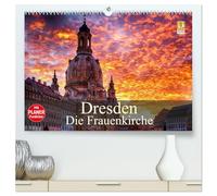 Dresden - Die Frauenkirche (hochwertiger Premium Wandkalender 2026 DIN A2 quer), Kunstdruck in Hochglanz: Das Wahrzeichen der Stadt Dresden, die Frauenkirche.