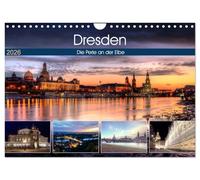 Dresden Die Perle an der Elbe (Wandkalender 2026 DIN A4 quer), CALVENDO Monatskalender: Eindrücke von der Dresdener Altstadt