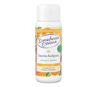 Dresdner Essenz Infusión de sauna naranja y miel, 250 ml, sauna armonizadora, equilibrante y relajante con aroma a naranja y miel y aceite de menta, vegano