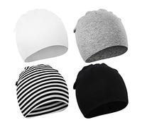 DRESHOW 4 PCS Bebé Beanie Sombrero Recién Nacidos Niño Pequeño Sombrero para Bebés Niños Gorros