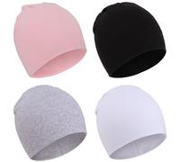 DRESHOW 4 PCS Bebé Beanie Sombrero Recién Nacidos Niño Pequeño Sombrero para Bebés Niños Gorros