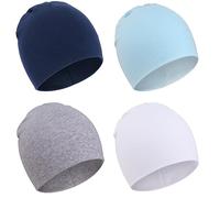 DRESHOW 4 PCS Bebé Beanie Sombrero Recién Nacidos Niño Pequeño Sombrero para Bebés Niños Gorros