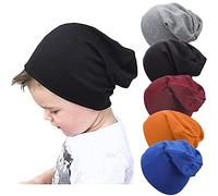 DRESHOW 5 PCS Bebé Beanie Sombrero Niño Pequeño Sombrero para Bebés Niños Gorr de Algodón para 6-60 Meses Bebé