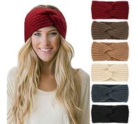 DRESHOW 6 Piezas Diadema Mujer Invierno Diadema Cabeza Anchas Cabello Turbante Banda Accesorio Pelo para Mujer Niñas