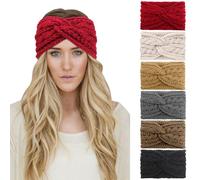 DRESHOW 6 Piezas Diadema Mujer Invierno Diadema Cabeza Anchas Cabello Turbante Banda Accesorio Pelo para Mujer Niñas