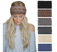 DRESHOW 6 Piezas Diadema Mujer Invierno Diadema Cabeza Anchas Cabello Turbante Banda Accesorio Pelo para Mujer Niñas